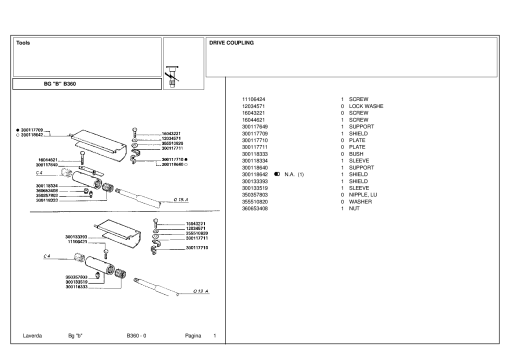Laverda B360 Header Parts manual catalog PDF Download