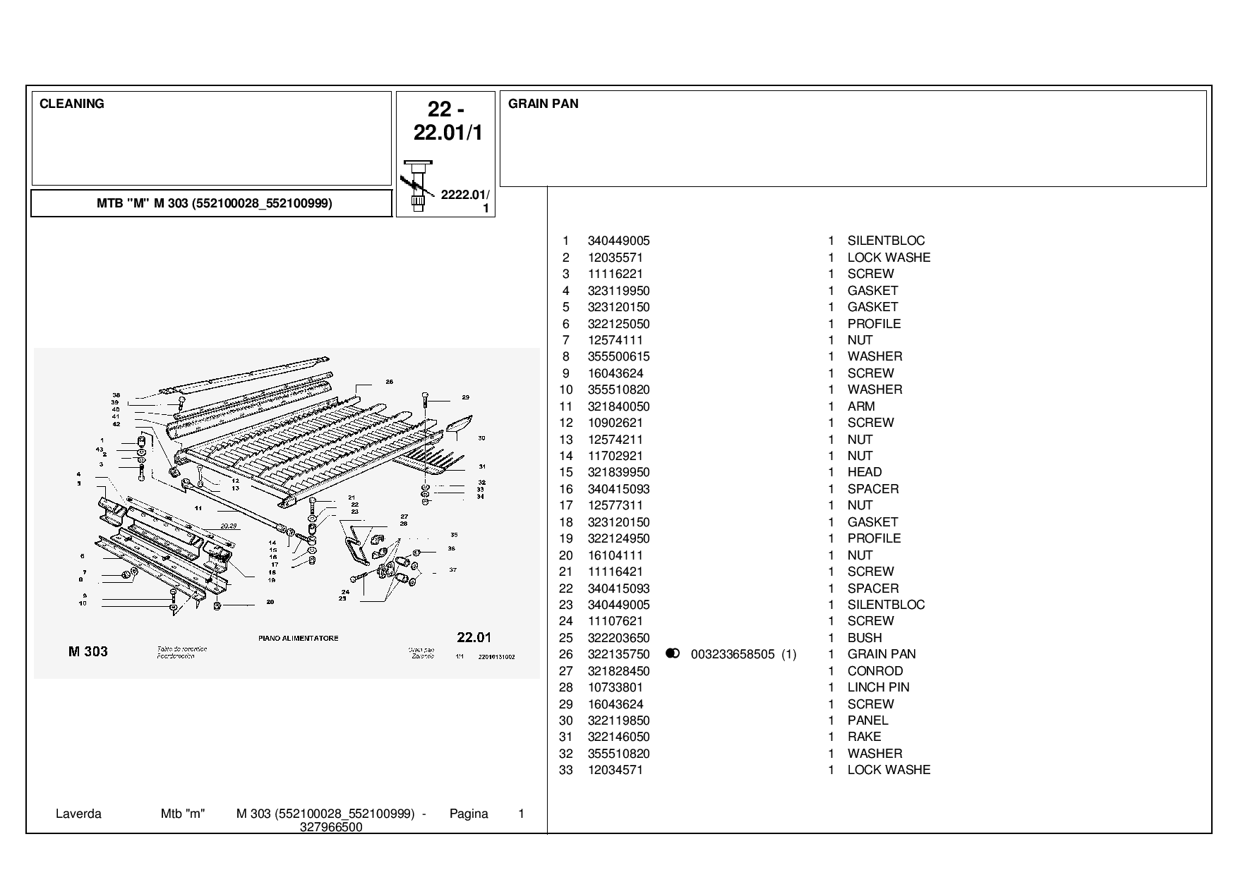 Laverda M303_552100028-552100999 Parts manual catalog PDF Download