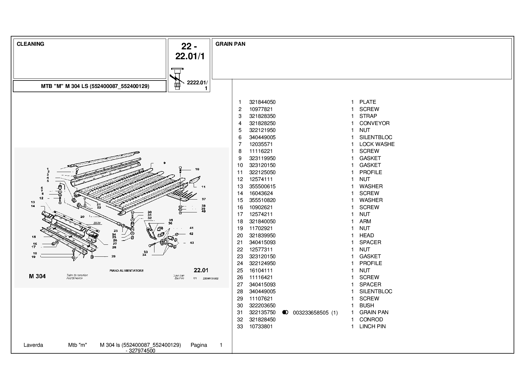 Laverda M304_LS_552400087-552400129 Parts manual catalog PDF Download