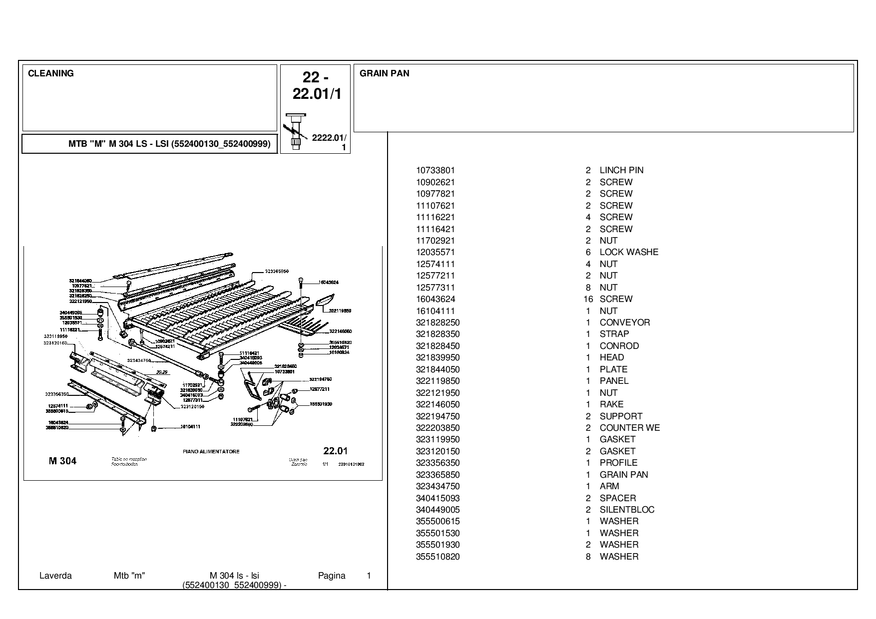 Laverda M304_LS_552400130-552400999 Parts manual catalog PDF Download