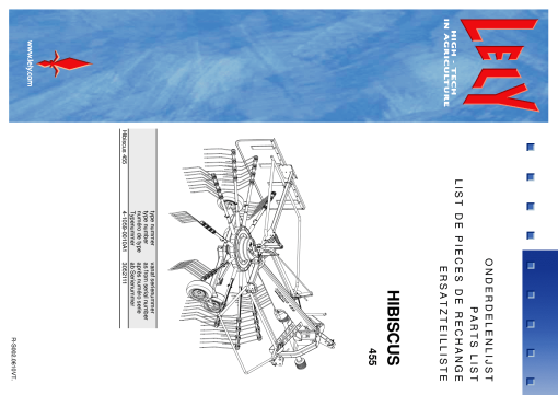 Lely hibiscus_455 Parts manual catalog PDF Download