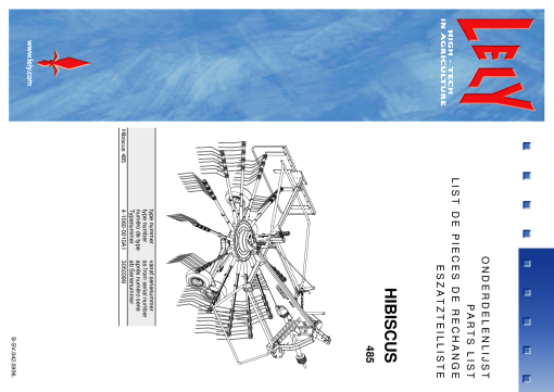 Lely hibiscus_485 Parts manual catalog PDF Download