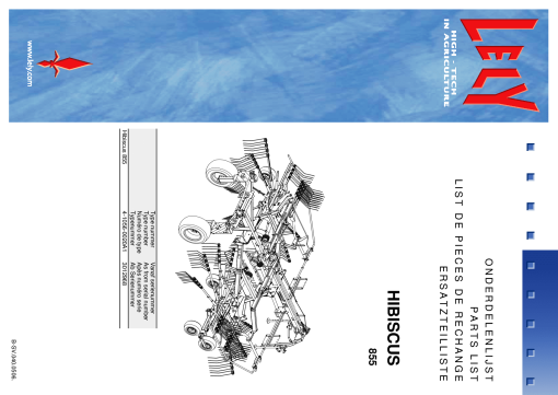 Lely hibiscus_855 Parts manual catalog PDF Download