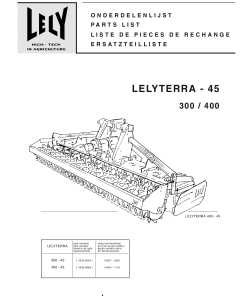 Lely lelyterra_45_300_400 Parts manual catalog PDF Download
