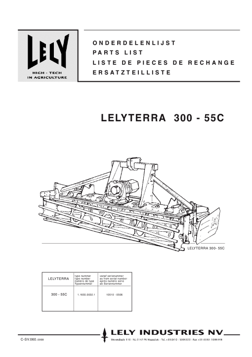 Lely lelyterra_55c_300_5 Parts manual catalog PDF Download