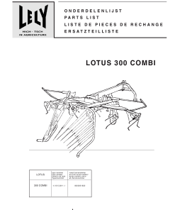 Lely lotus_300_3 Parts manual catalog PDF Download