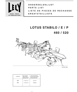 Lely lotus_460_520_4 Parts manual catalog PDF Download