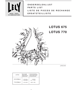 Lely lotus_675_770 Parts manual catalog PDF Download