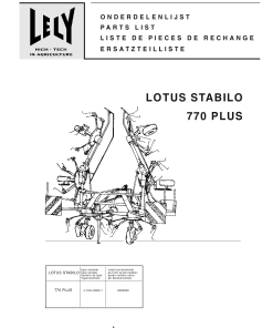 Lely lotus_770_plus Parts manual catalog PDF Download