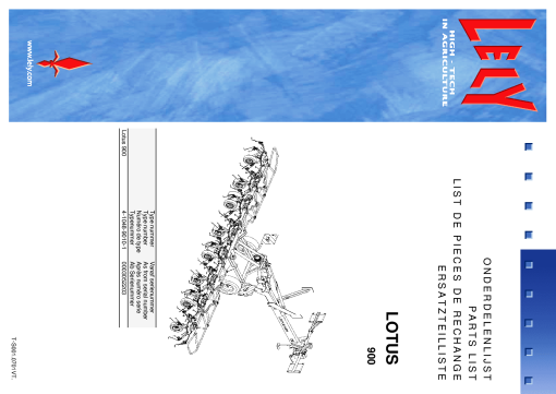 Lely lotus_900_2 Parts manual catalog PDF Download