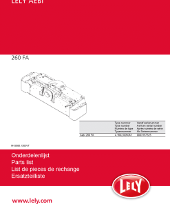 Lely splendimo_260_FA_Aebi Parts manual catalog PDF Download