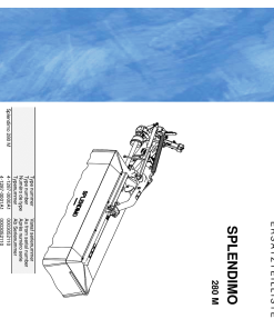 Lely splendimo_280_M Parts manual catalog PDF Download