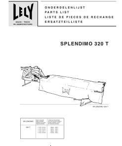 Lely splendimo_320_T_2 Parts manual catalog PDF Download