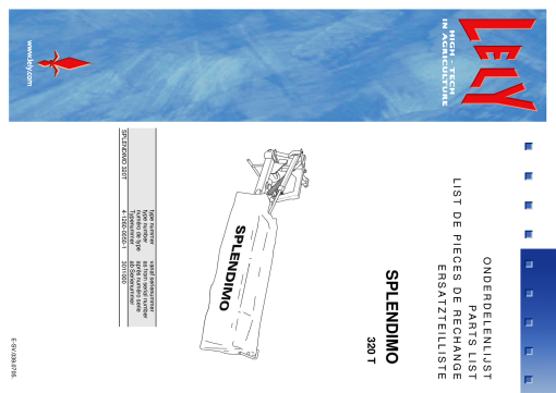 Lely splendimo_320_T_3 Parts manual catalog PDF Download