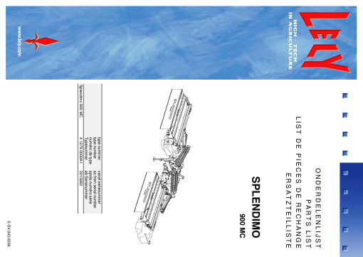 Lely splendimo_900_MC Parts manual catalog PDF Download