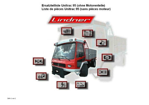 Lindner Unitrac_95 Parts manual catalog PDF Download