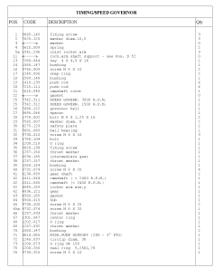 Lombardini D - timing speed LDW1603 Parts manual catalog PDF Download