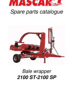 Mascar 2100 Bale_wrapper Parts manual catalog PDF Download