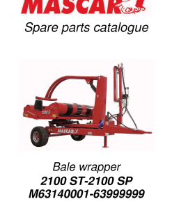 Mascar 2100ST Bale_wrapper Parts manual catalog PDF Download