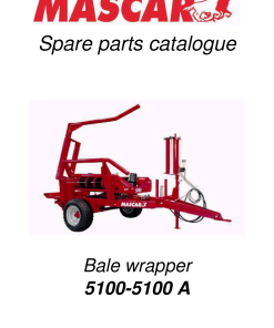Mascar 5100 Bale_wrapper Parts manual catalog PDF Download