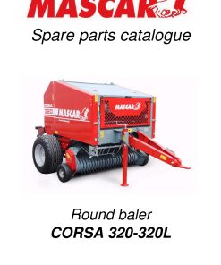 Mascar Corsa_320 Baler Parts manual catalog PDF Download