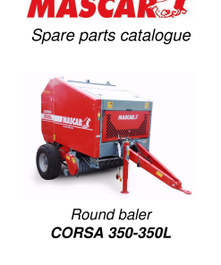 Mascar Corsa_350 Baler Parts manual catalog PDF Download