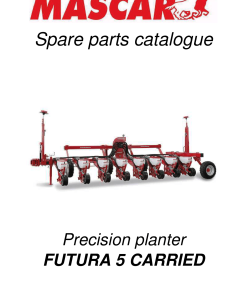 Mascar Futura_5_Carried Seed_drill Parts manual catalog PDF Download