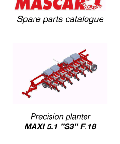 Mascar Maxi_5.1_S3_F.18 Seed_drill Parts manual catalog PDF Download