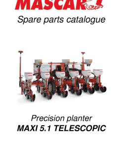 Mascar Maxi_5.1_Telescopic Seed_drill Parts manual catalog PDF Download