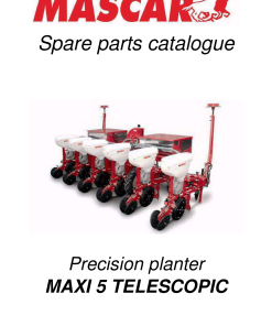 Mascar Maxi_5_Telescopic Seed_drill Parts manual catalog PDF Download