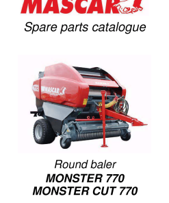 Mascar Monster_770_Monster_Cut_770_1 Baler Parts manual catalog PDF Download