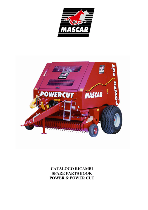 Mascar Power_Powercut Baler Parts manual catalog PDF Download