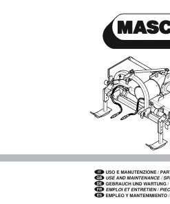 Maschio AS Rotary_tiller Parts manual catalog PDF Download