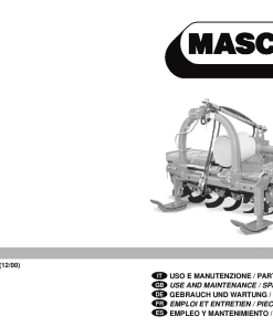 Maschio AS shredder Parts manual catalog PDF Download