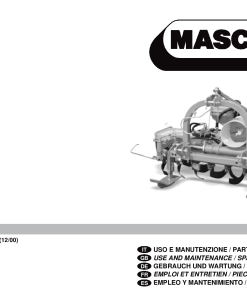Maschio AZ shredder Parts manual catalog PDF Download