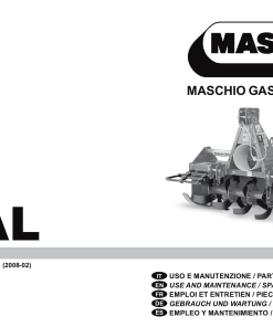 Maschio A_AL_Cod. F07010100 shredder Parts manual catalog PDF Download