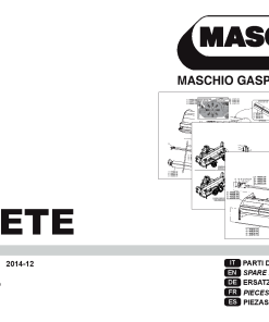Maschio Ariete Mower Parts manual catalog PDF Download
