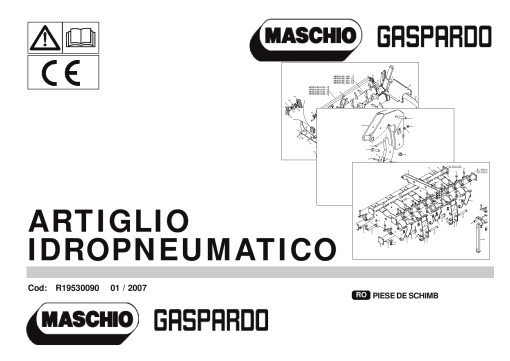 Maschio Artiglio_Cod R19530090 01-2007 Subsoiler Parts manual catalog PDF Download