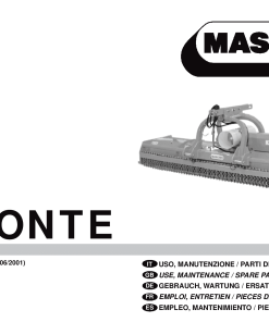 Maschio Bisonte Cod. 00559357 Mower Parts manual catalog PDF Download