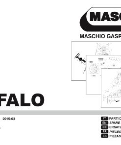 Maschio Bufalo Mower Parts manual catalog PDF Download