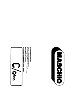 Maschio C TAVOLA 22-2 shredder Parts manual catalog PDF Download