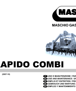 Maschio DC-Rapido-Combi Rotary_harrow Parts manual catalog PDF Download