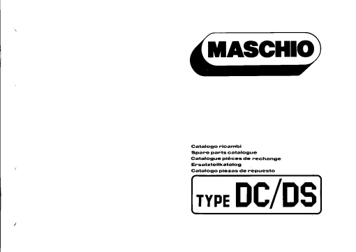Maschio DC_DS Rotary_harrow Parts manual catalog PDF Download