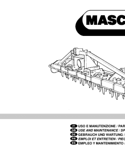 Maschio DM Cod. 00553095 Rotary_harrow Parts manual catalog PDF Download
