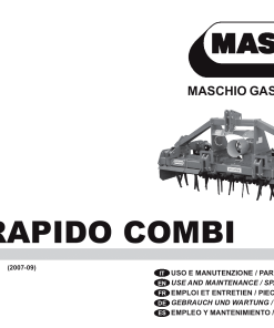 Maschio DM_Rapido_Combi TAV 11 Rotary_harrow Parts manual catalog PDF Download