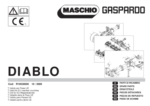 Maschio Diablo_R19530020 Subsoiler Parts manual catalog PDF Download