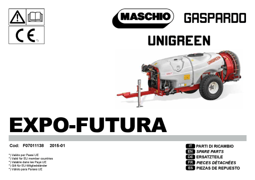 Maschio Expo_Futura Sprayer Parts manual catalog PDF Download