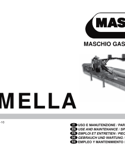 Maschio Gemella Mower Parts manual catalog PDF Download