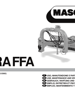 Maschio Giraffa Mower Parts manual catalog PDF Download