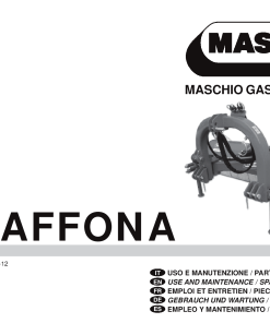 Maschio Giraffona Cod. F07010484 Mower Parts manual catalog PDF Download